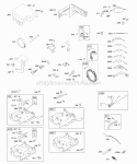 Controls Governor Spring Ignition Diagram and Parts List for 122432-0120-E1  Briggs and Stratton Engine